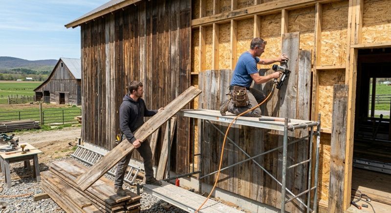 Barn Siding Installation in Acton, ME