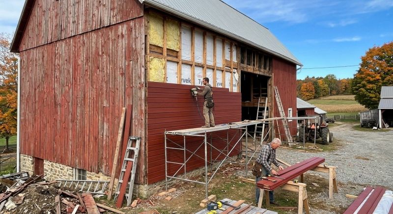 Barn Siding Replacement in North Waterboro, ME