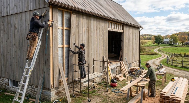 Barn Siding Replacement in South Berwick, ME