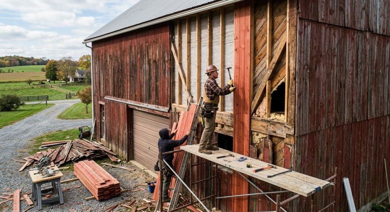 Barn Siding Replacement in South Berwick, ME