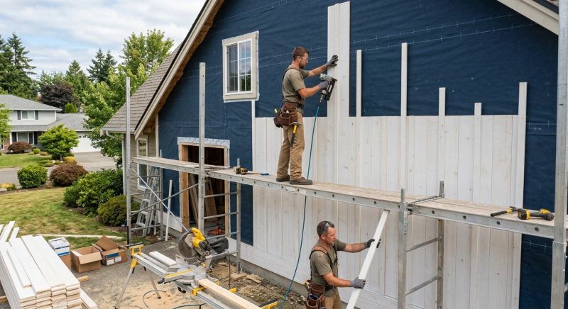 Batten Siding Installation in North Waterboro, ME