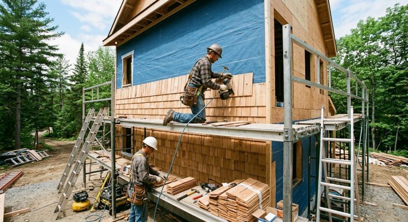Cedar Siding Installation in East Waterboro, ME
