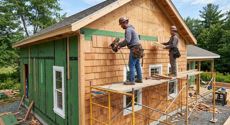 Cedar Siding Installation in Steep Falls, ME