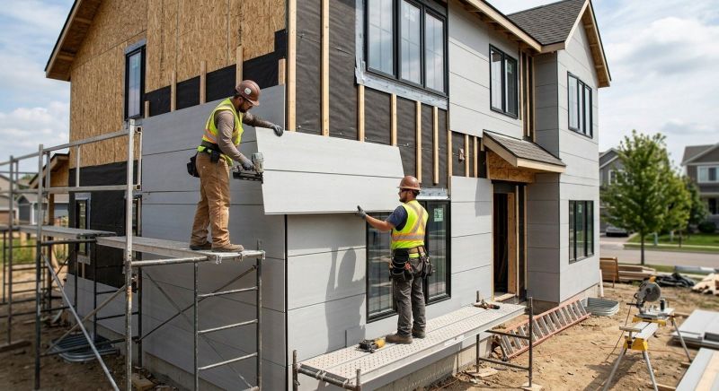 Cement Siding Installation in Wells, ME