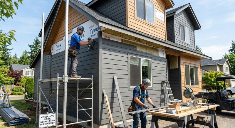Composite Siding Installation in East Waterboro, ME