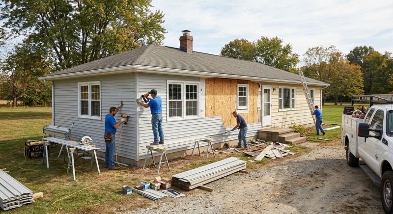Damaged Siding Replacement in Sanford, ME