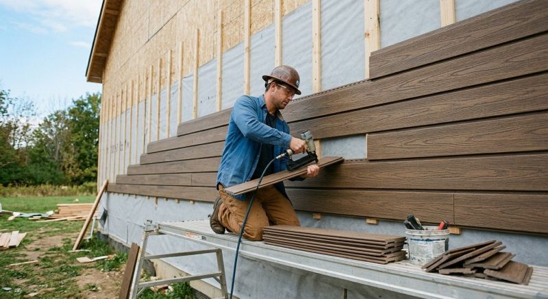 Faux Wood Siding Installation in Kennebunk, ME