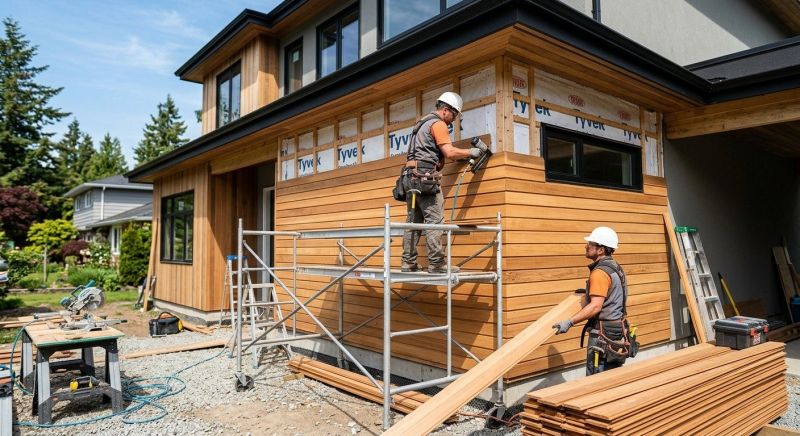 Faux Wood Siding Installation in Lebanon, ME