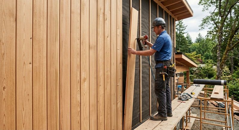 Faux Wood Siding Installation in North Waterboro, ME