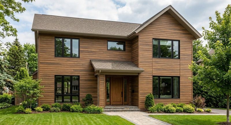 Faux Wood Siding Installation in York County, ME