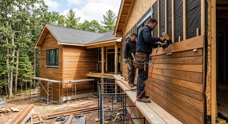 Hardwood Siding Installation in Biddeford, ME
