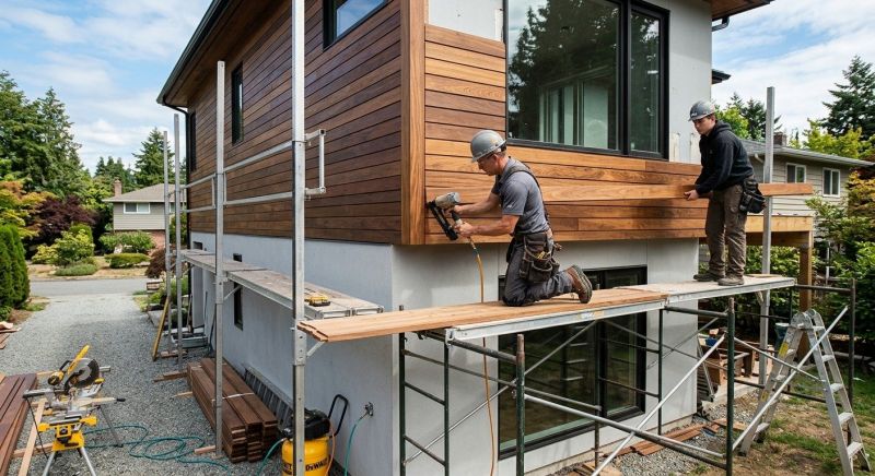 Hardwood Siding Installation in Wells, ME