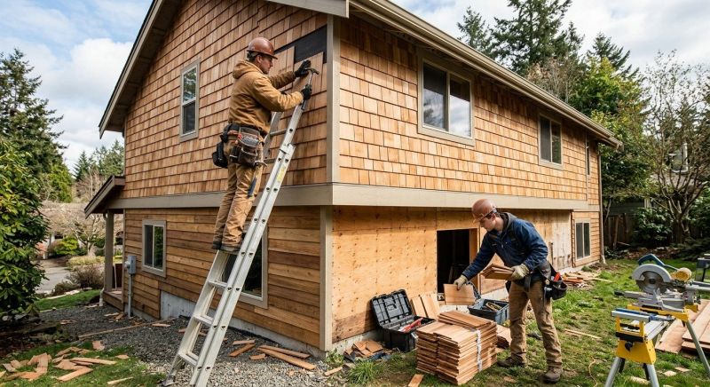 Hardwood Siding Installation in York, ME