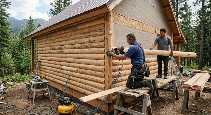 Log Siding Installation in Dover, NH
