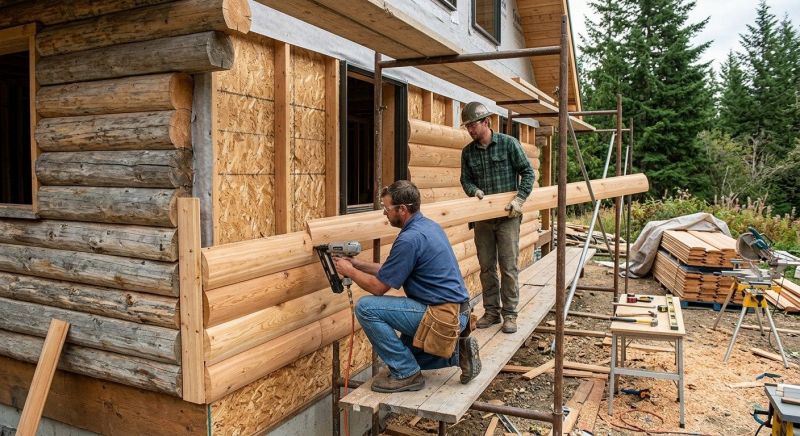 Log Siding Installation in Eliot, ME