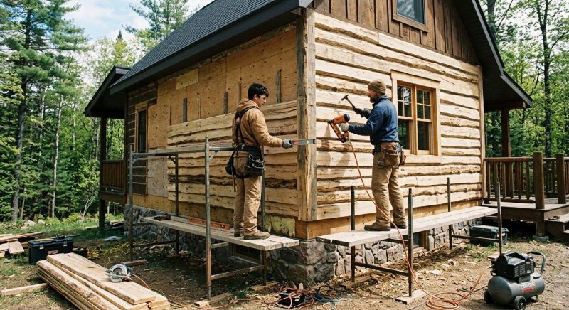 Log Siding Installation in Sanford, ME