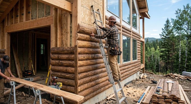 Log Siding Installation in North Waterboro, ME