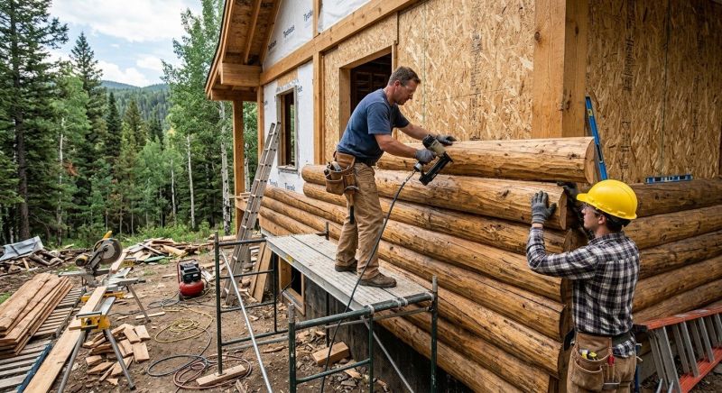Log Siding Installation in York County, ME