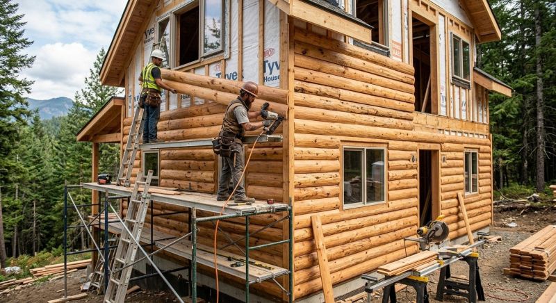 Log Siding Installation in York, ME