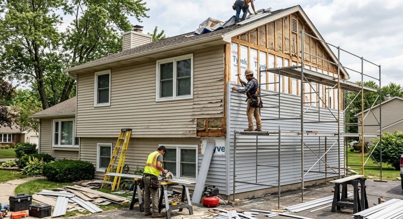 Vertical Siding Replacement in Sanford, ME