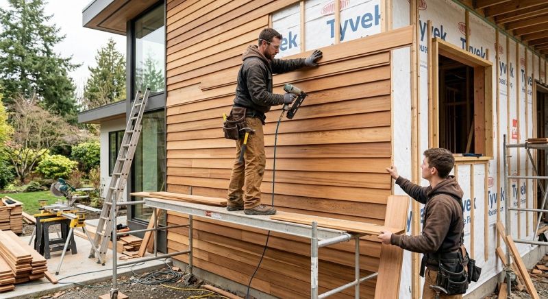 Wood Cladding Installation in Alton Bay, NH
