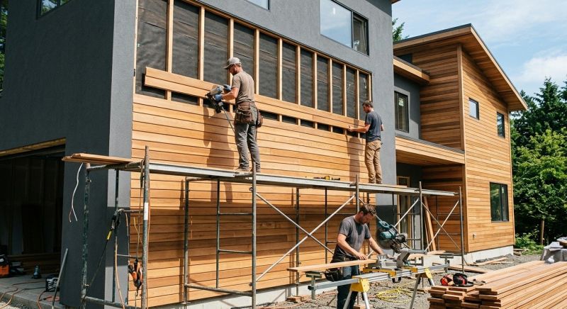 Wood Cladding Installation in Old Orchard Beach, ME