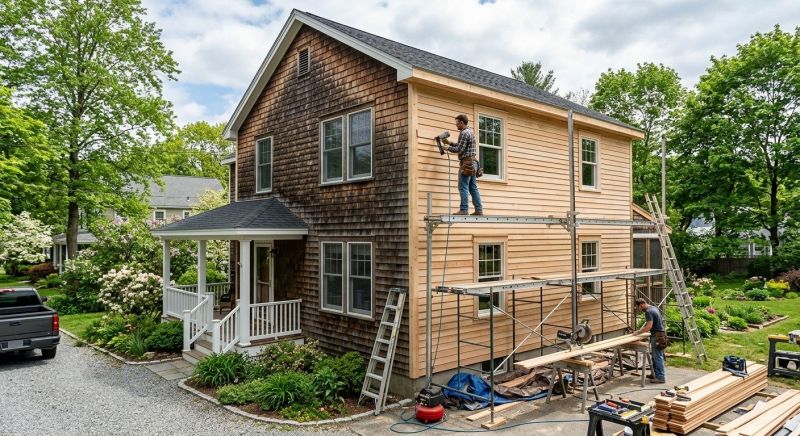 Wood Siding Replacement in Rochester, NH